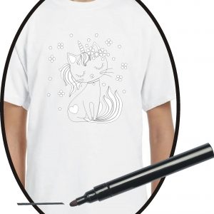 uni kitty colouring t-shirt