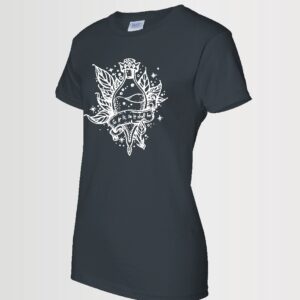 custom potion t-shirt on black Gildan t-shirt in white Siser HTV