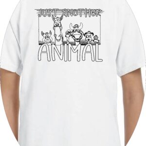 wearable art colouring t-shirt just another animal