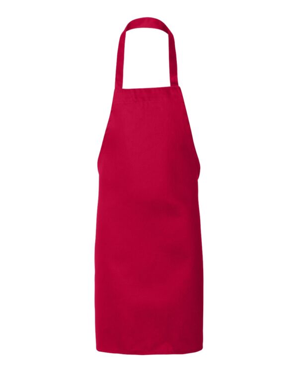 personalized full apron in red