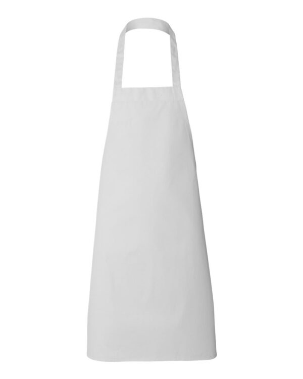 personalized full apron in white